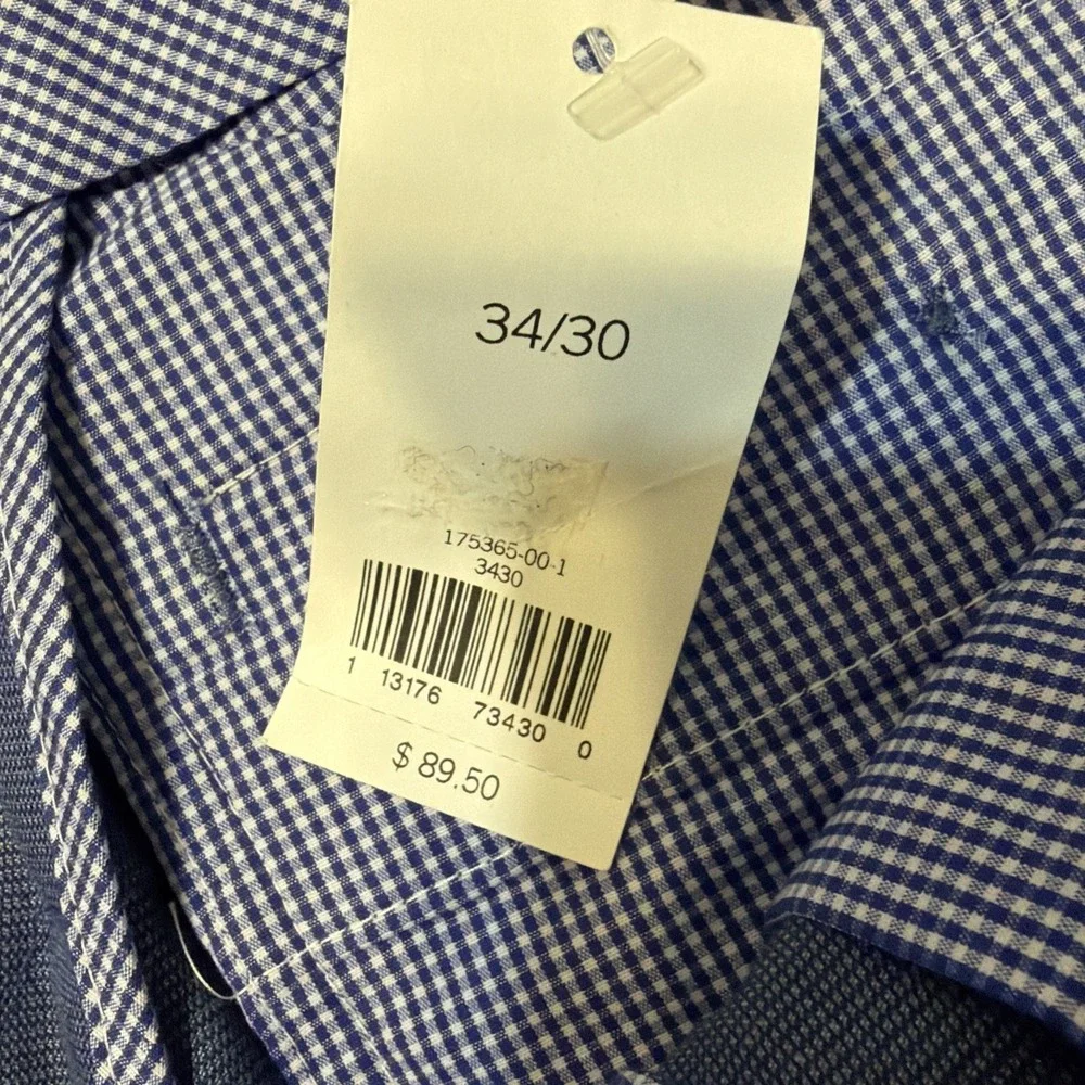 Banana Republic Pants Mens Size 34x30 Blue Non-Iron Modern Slim Fit NWT